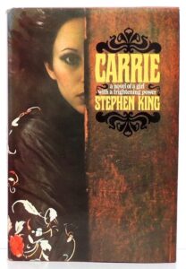 Carrie (1974) book club edition cover. Public domain image via Wikimedia Commons